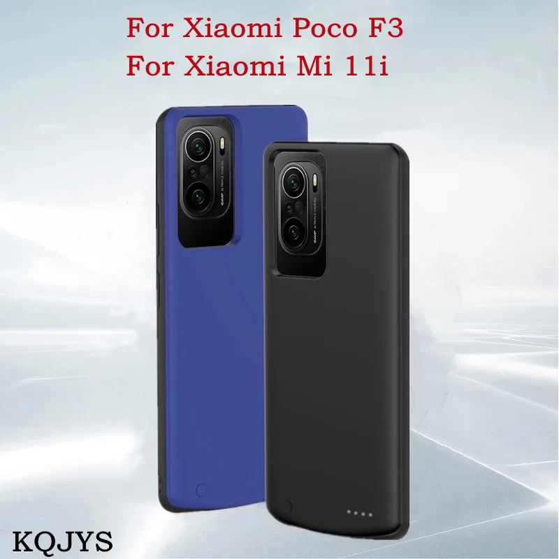 

Внешний аккумулятор KQJYS на 6800 мА · ч, зарядный чехол для Xiaomi Mi 11i, чехол для аккумулятора, портативное зарядное устройство, чехлы для Pocophone F3