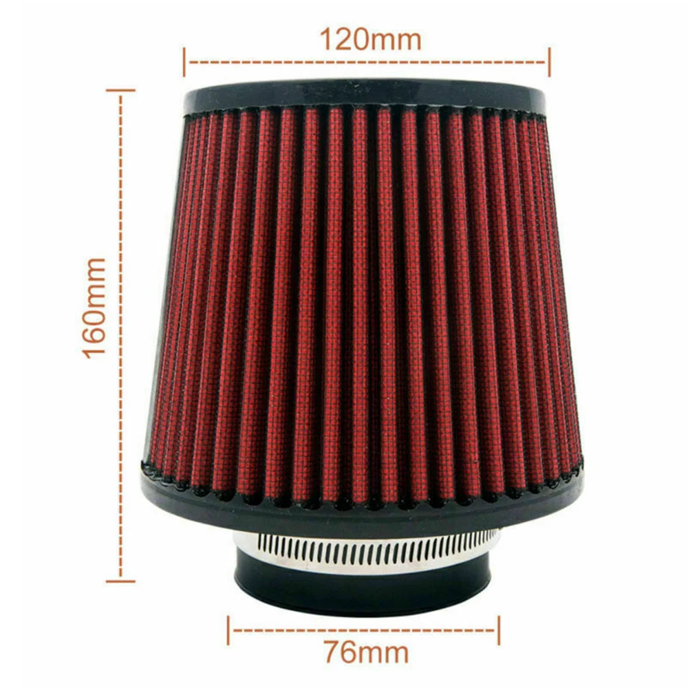 

Air Filter Induction Kit 76mm 3 Inch Universal High Performance Washable Car Replacement Engine Filter