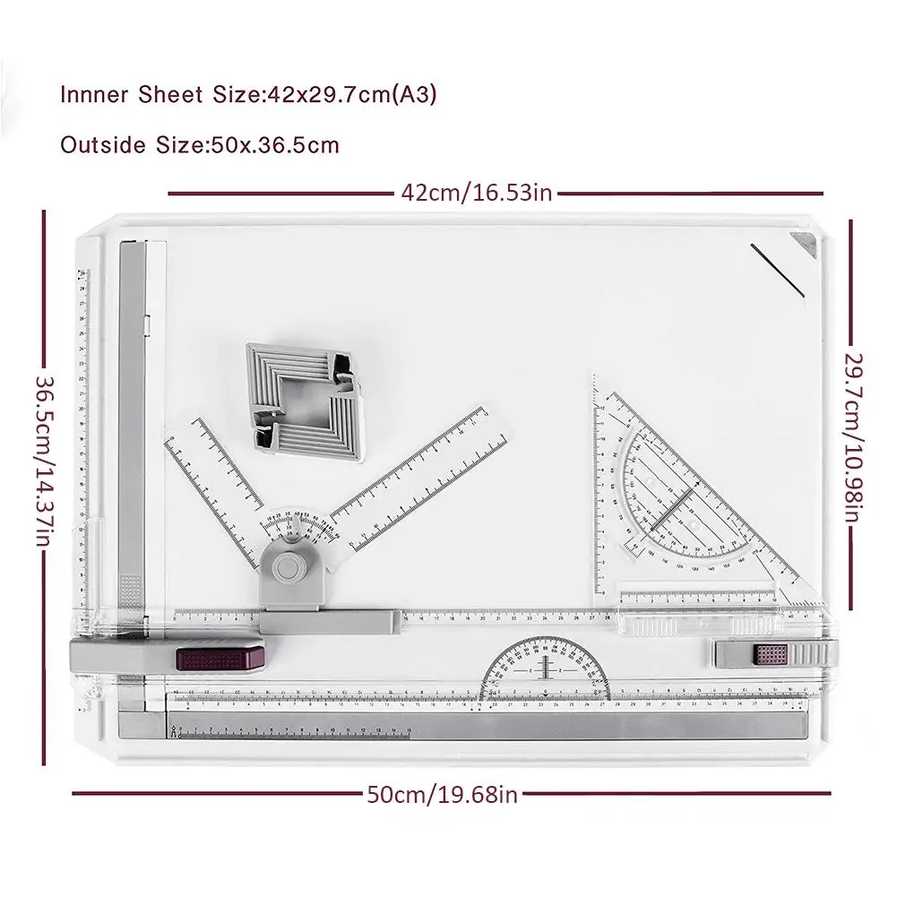 A3 чертежная доска стол с параллельным движением регулируемый угол