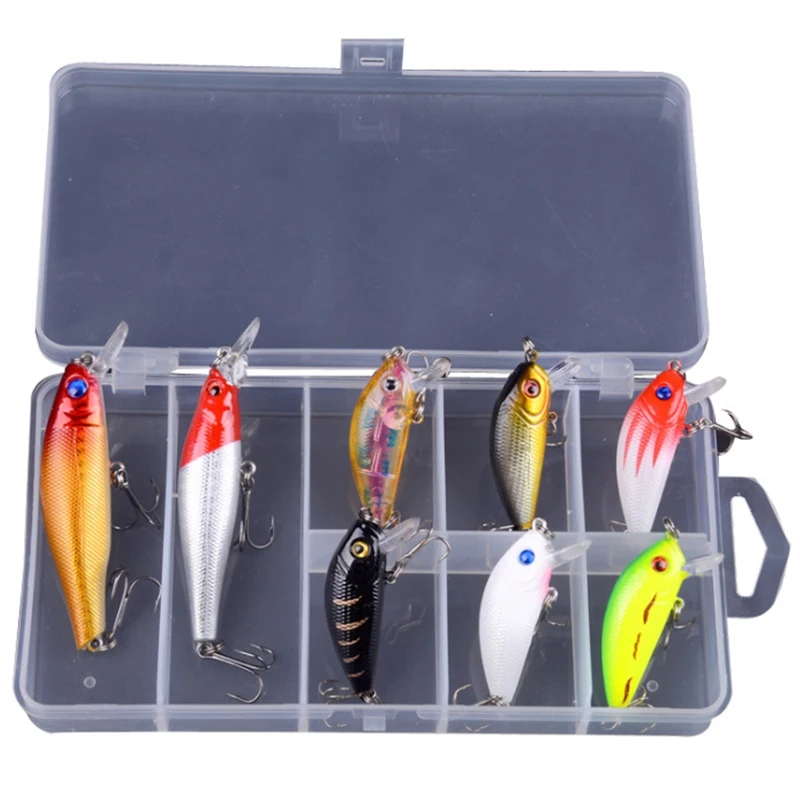 8 шт. приманка набор Luya искусственная пластиковая жесткая рыболовная