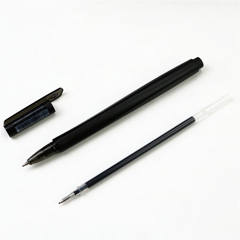 Черная металлическая ручка 0 5 мм с гладкими чернилами школьная гелевая со