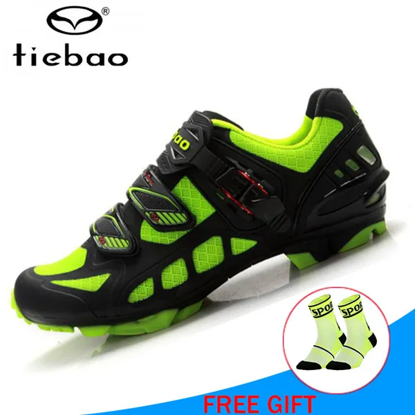 1502 green TIEBAO zapatillas deportivas mujer sapatilha ciclismo mtb велосипедные кроссовки оригинальная спортивная обувь для верховой езды - Цвет: 1502 green