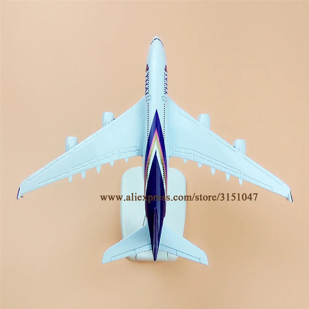 Модель самолета Air Thailand 380 A380 Airlines модель из металлического сплава литья под