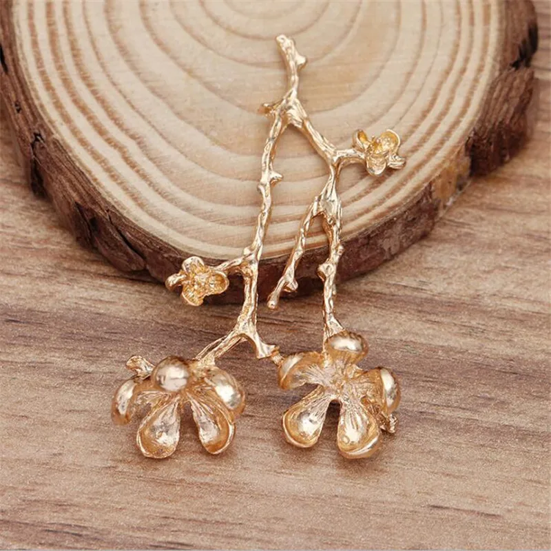 

SIXTY TOWFISH 10 Pieces DIY Jewelry Accessories 35*55mm Alloy Ancient Retro Style Materials Flower Charms