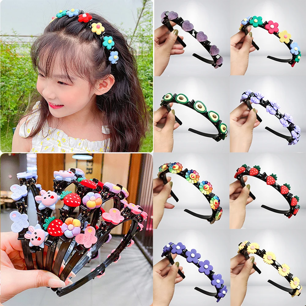 

Flower Hair Band Girls Hair Clip Women Bangs Haircut Hairpin Handmade Strawberry Headband Hair Accessories FG119