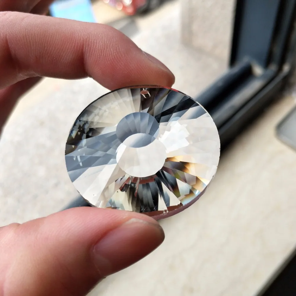 Новинка подвеска в виде НЛО центре из твердого прозрачного стекла искусственная