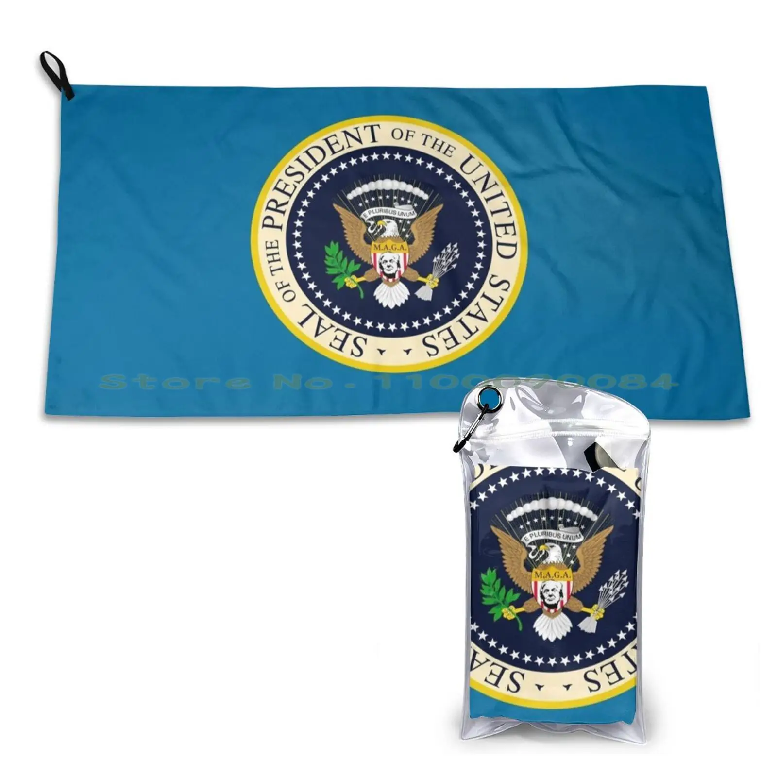 Maga президентская печать из Соединенных Штатов Америки с изображением Трампа на