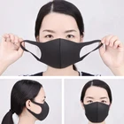 51015 шт моющаяся маска для рта для лица черная Пылезащитная Маска Фильтр Ветрозащитная маска многоразовая маска для лица респиратор 5z