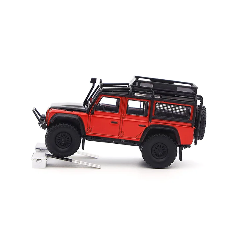 Мастер 1/64 LR Defender 110 Big wheels SUV с чемоданом литые модели игрушек автомобили подарки