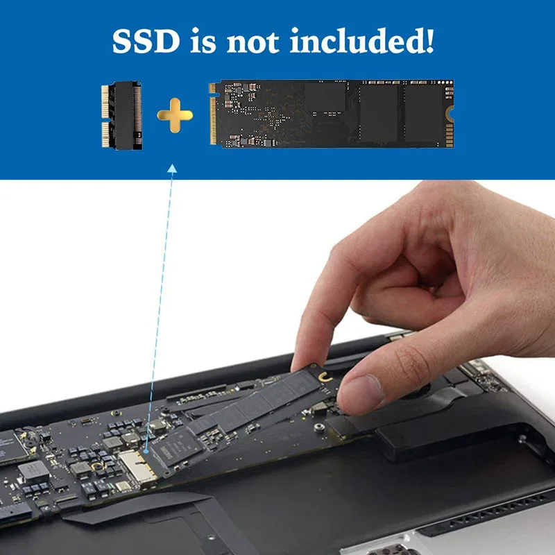 Адаптер M.2 NVMe PCIe M2 адаптер NGFF на SSD для обновления Macbook Air 2013-2017 Mac Pro 2013 2014 2015 A1465 A1466