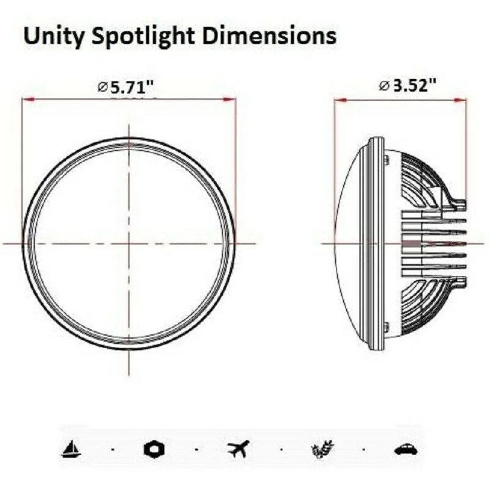 

3000LM Car Light Accessories LED Outdoor PAR46 Replacement Spotlight Bulb