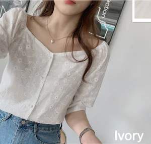 Новая весенняя винтажная Однотонная рубашка, женские топы оверсайз, женская блузка с длинным рукавом для девочек, летние новые женские блузки, женские блузы