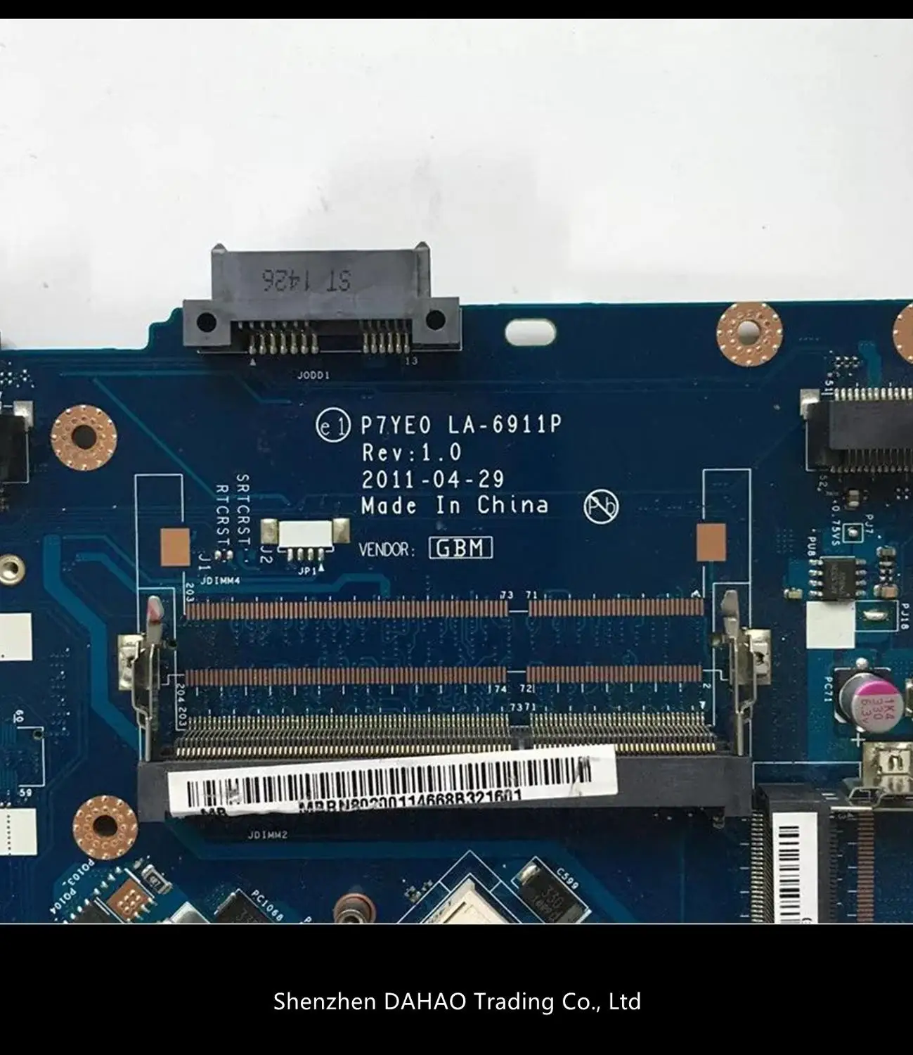 

Laptop motherboard For Acer aspire 7750 7750G P7YE0 LA-6911P DDR3 MBRN802001 MB.RN802.001 Main board works HM65