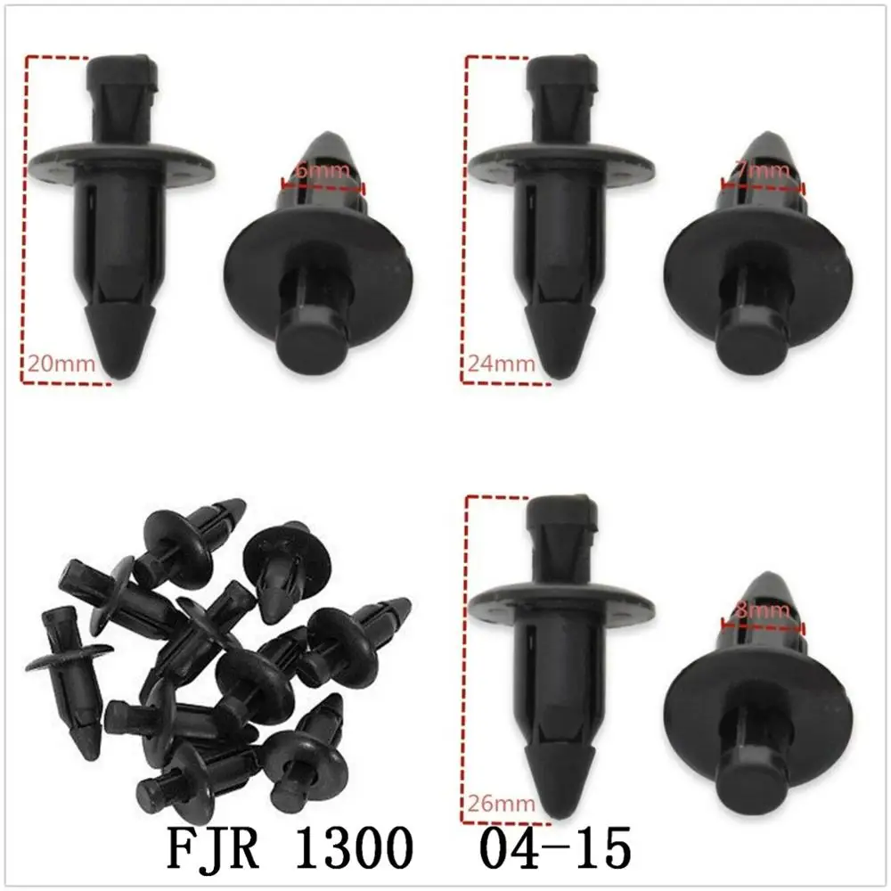 

Fairing Bolts Kit Bodywork Plastic Expansion Screw Spike Bolts Nuts Fit For YAMAHA FJR 1300 2004-2015