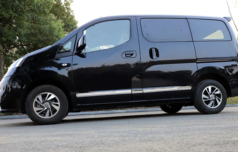 Для Nissan Nv200 Evalia 2010- Abs хромированные дверные полосы, накладки для кузова, наклейки для стайлинга автомобилей, аксессуары для украшения, 6 шт