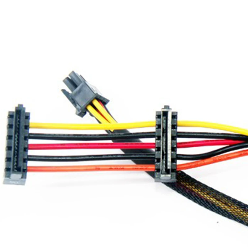 

HDD SATA Power Cable Right-Angle SATA 15 Pin X2 to Mini 6 Pin ATX Adapter for Dell Inspiron 3653 3650 Series Compatible