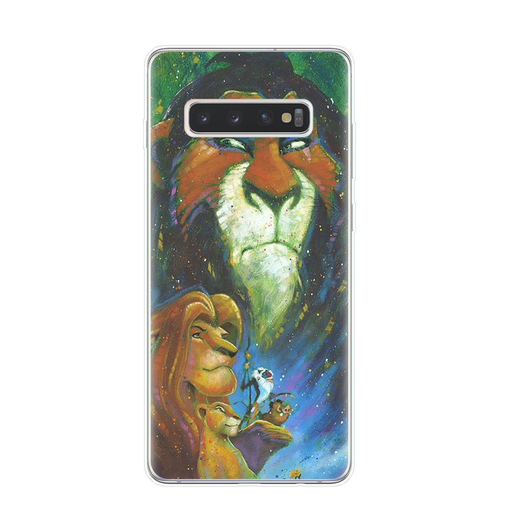 Роскошный чехол для телефона Lion King nala simba timon для samsung Galaxy S10 S9 S8 Plus S6 S7 Edge S10E Lite 5G Мягкий ТПУ чехол Капа Etui