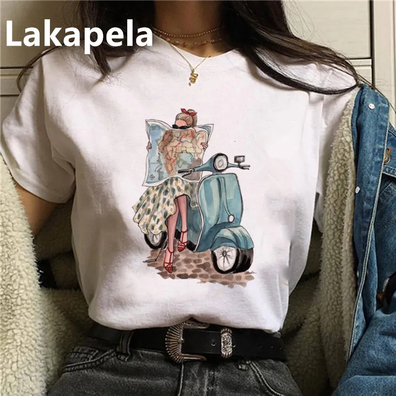 

Summer Women Vogue Print T-shirt Casual Lyrics Harajuku Tshirt Summer Fashion Streetwear Hot Girl Tops Drop shipping