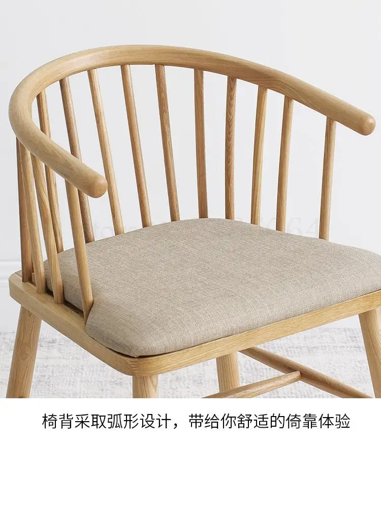 Стол из массива дерева современный минималистичный домашний деревянный стул с