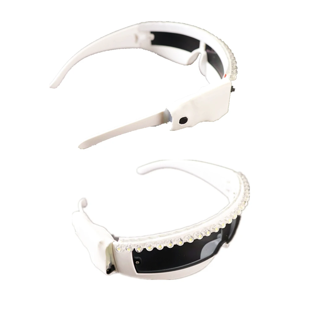 Светодиодные очки для Хэллоуина светящаяся маска вечеринки взрослых