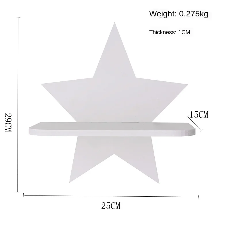 

Wall Shelf Organizer Star Shape Pentagram Wooden Display Storage Organizer Rack Shelf For Kids Room Living Room Shelves