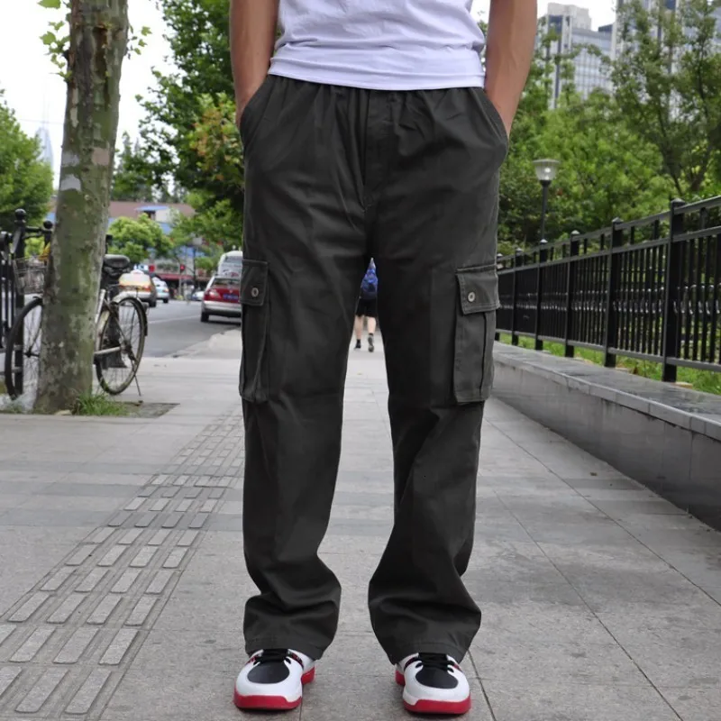 Новое поступление модные брендовые мужские брюки карго в стиле хип хоп Свободные