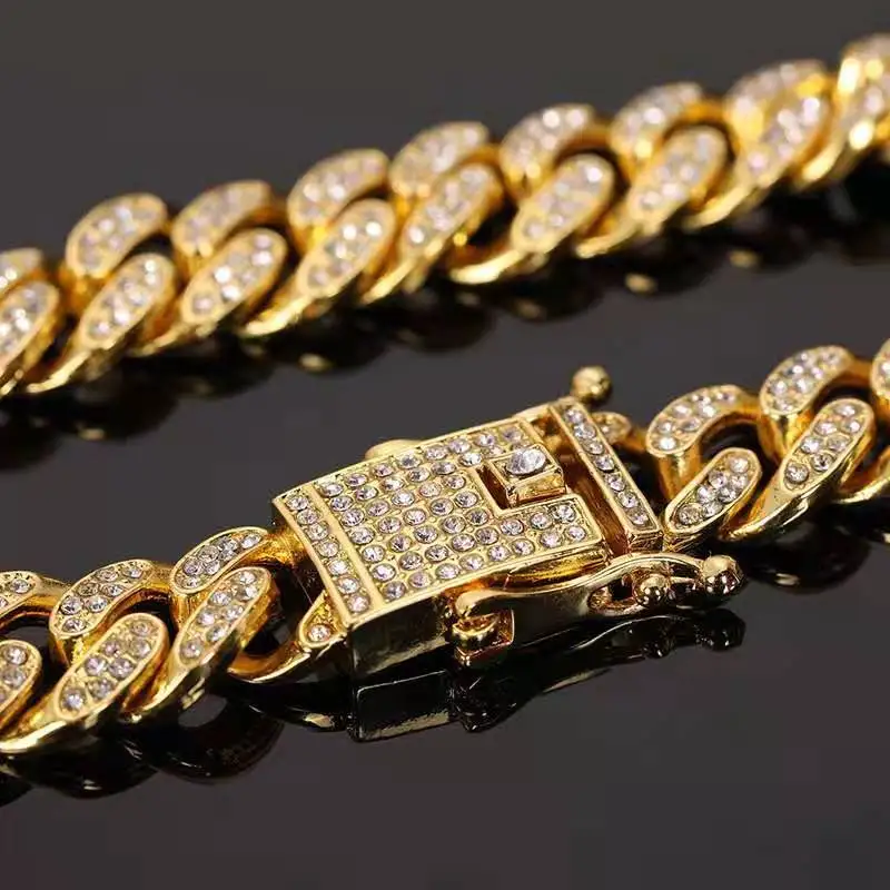 Мужские кварцевые часы в стиле хип-хоп с браслетом и бриллиантами | Наручные
