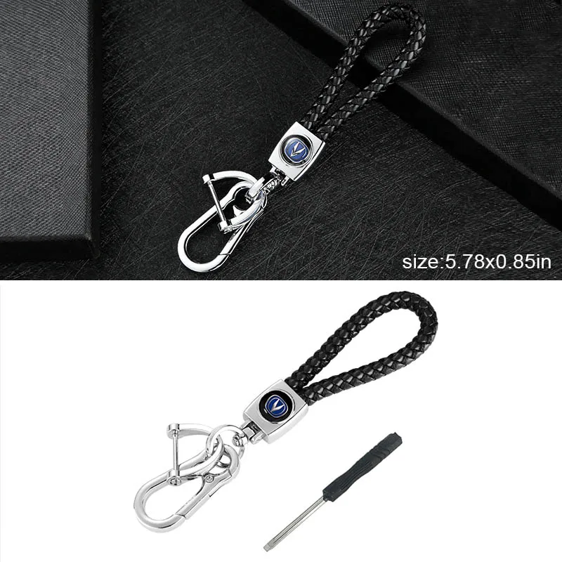 

1pcs metal key ring chain pendant with car logo hemp rope key chain For Changan cx70 cs15 cs35 plus cs55 cs35 hunter alsvin