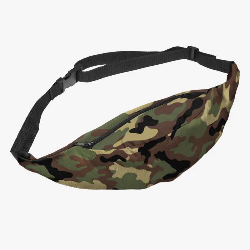 

100PCS / LOT Women Fanny Pack 3D Printing Colorful Waist Bag Bum Hip Belt Pocket Travel Casual Pineapple Bags for Phone Money
