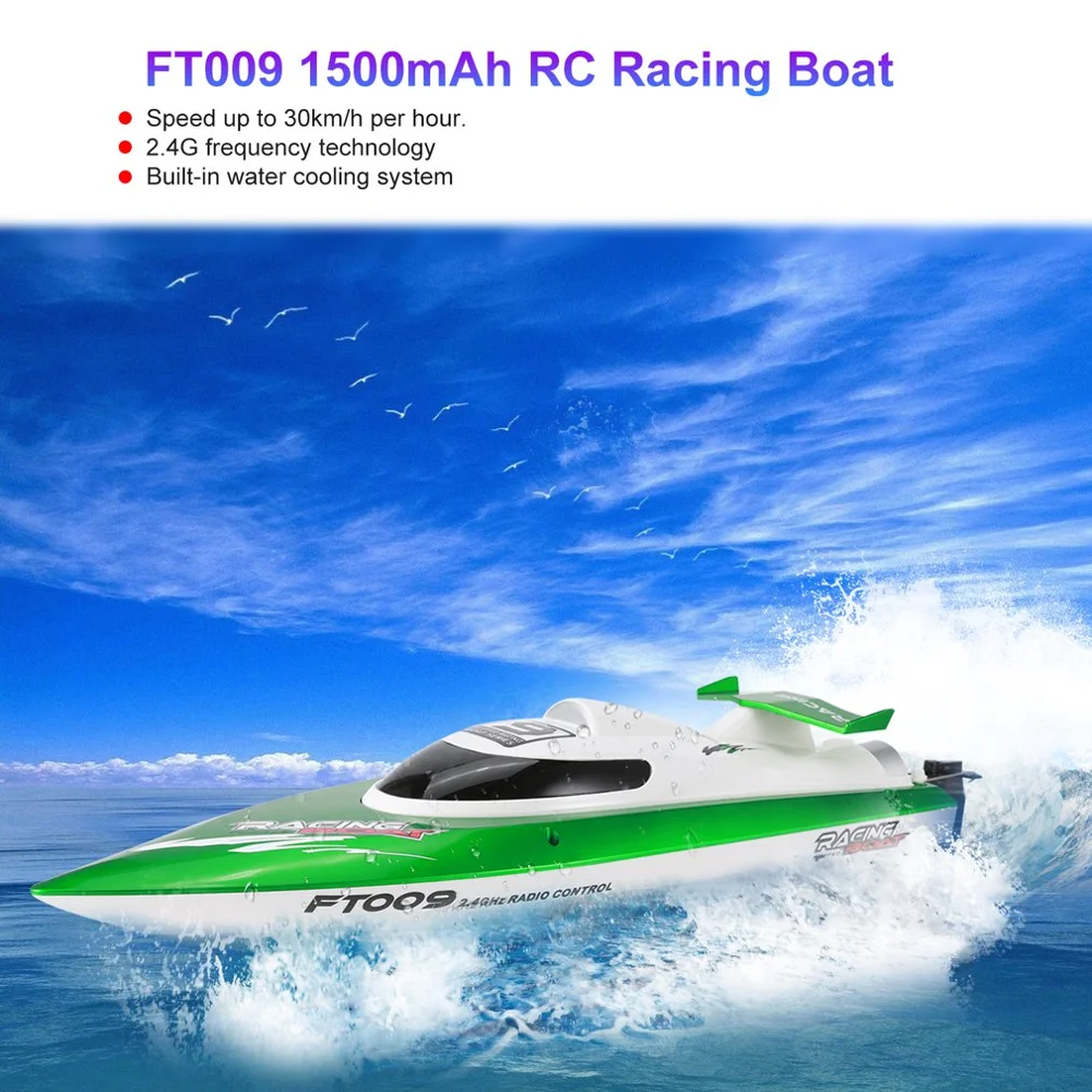 Feilun FT009 2,4G 4CH водяное охлаждение RC гоночный катер скорость 30 км/ч Электрический радиоуправляемый катер детский игрушечный пульт дистанционного управления лодки для детей