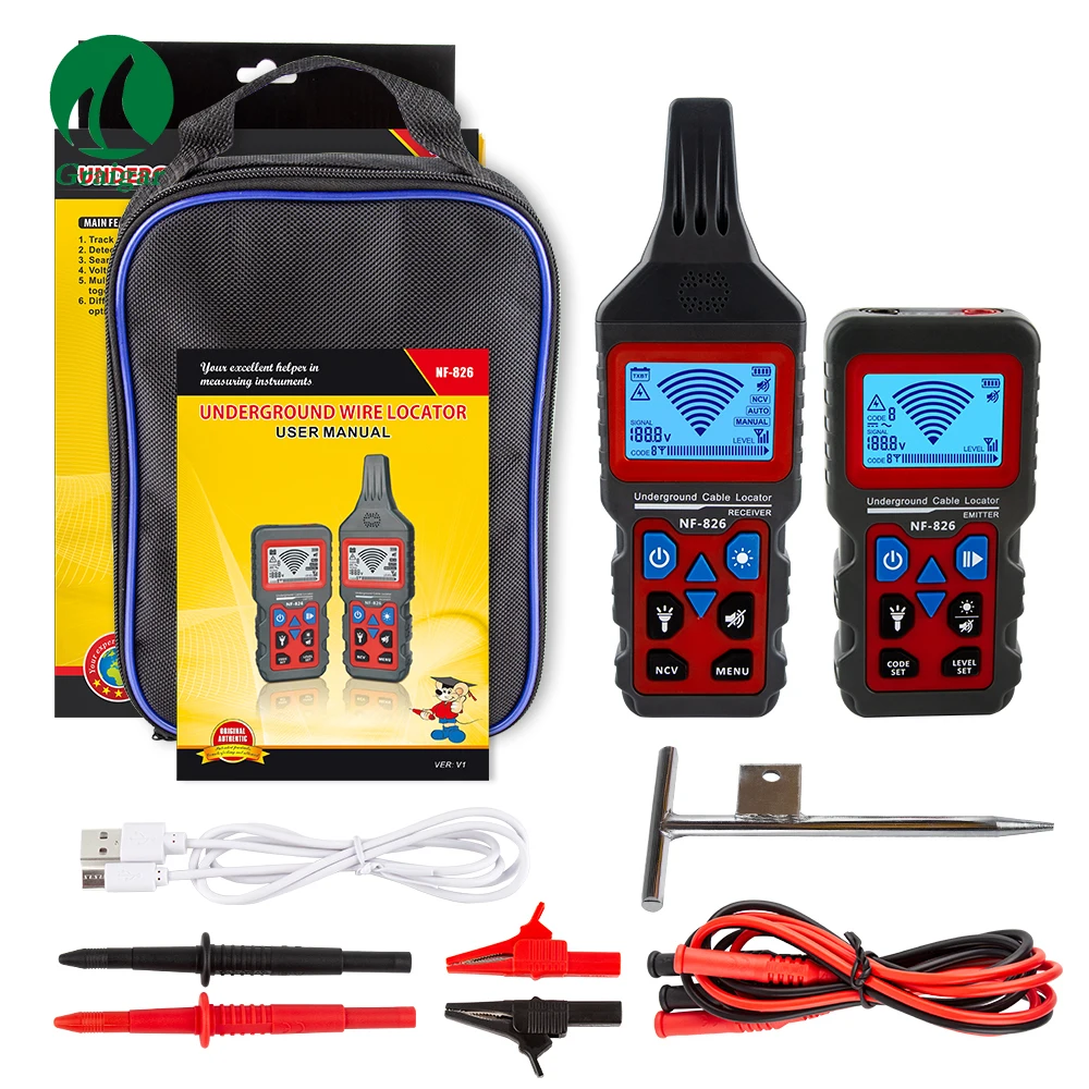 

NF-826 Underground Wire Tracker Cable Locator Portable Telephone Cable Finder Electrical Lines