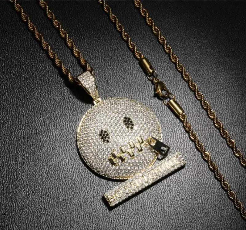 Новая модная индивидуальная забавная подвеска на молнии с круглым лицом