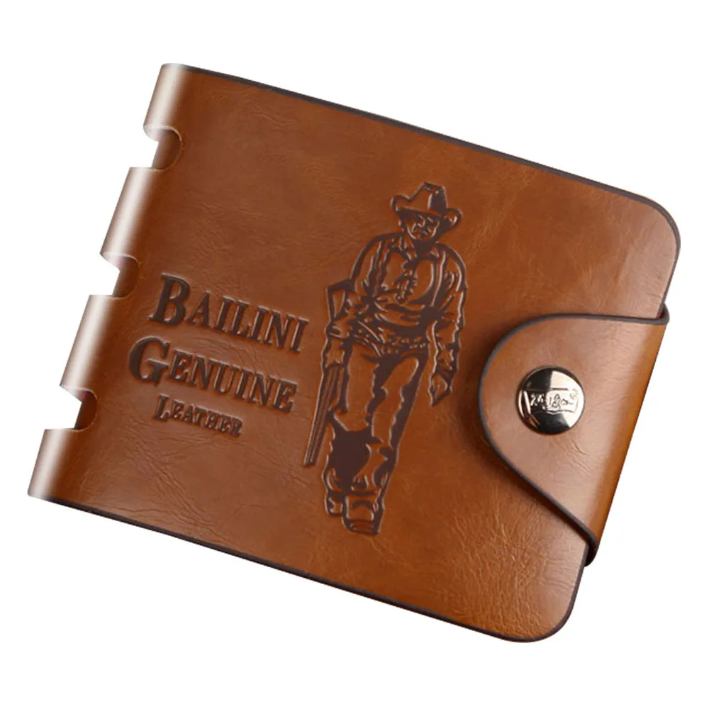 

Fashion Sale Designer Men Wallets Classic Hasp Casual Brown ID Credit Card Holders Purse Wallet for Men