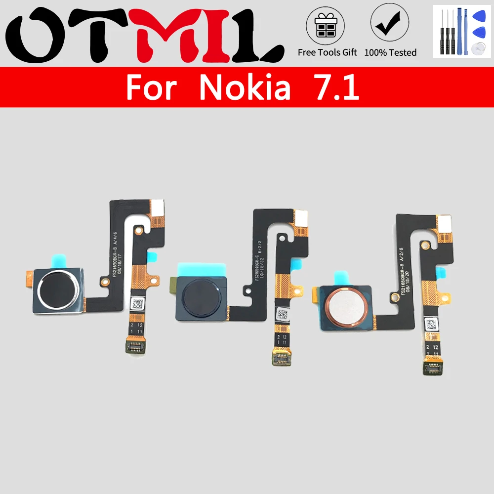

Оригинальный гибкий кабель для датчика отпечатков пальцев для Nokia 7,1 TA-1085, основная кнопка, датчик отпечатков пальцев, гибкий кабель для Nokia 7,...