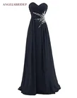 Женское вечернее платье в пол, элегантное шифоновое платье с кристаллами, на шнуровке, длиной до пола
