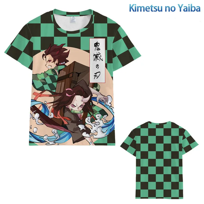 

Demon Slayer Cosplay Anime Tshirt Kimetsu No Yaiba Kamado Tanjirou Demon Slayer Cosplay Costumes Gifts for Friend T-shirt