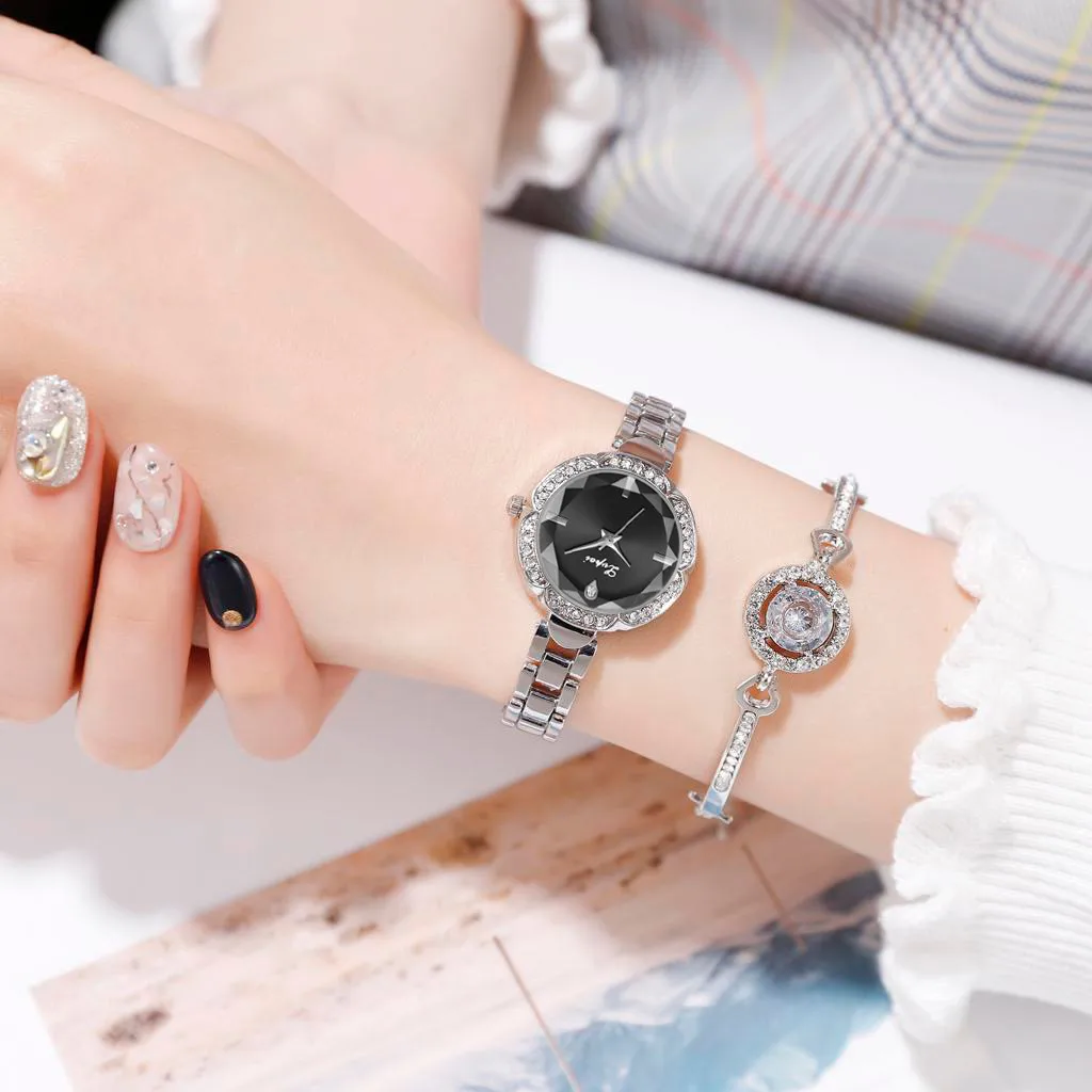 Часы женские кварцевые с браслетом модные небольшие изящные украшения для