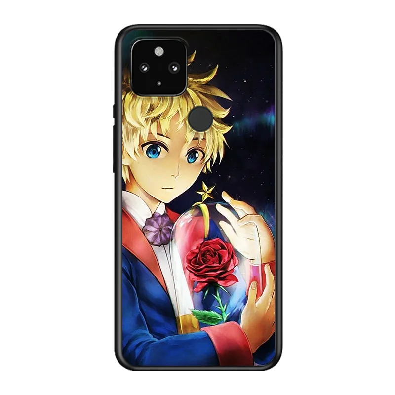

The Little Prince Fox Soft TPU Silicone Black Cover For Google Pixel 5 4A 5G 4 XL Phone Case