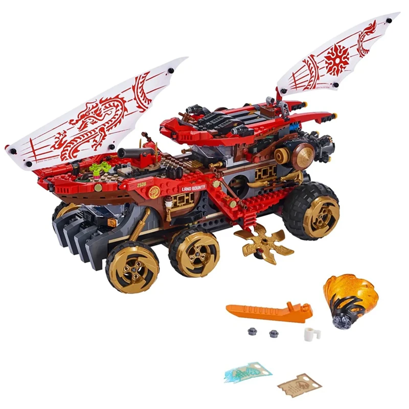 Ninja Land Bounty Truck Car Building Blocks наборы кирпичей классическая модель кино детские