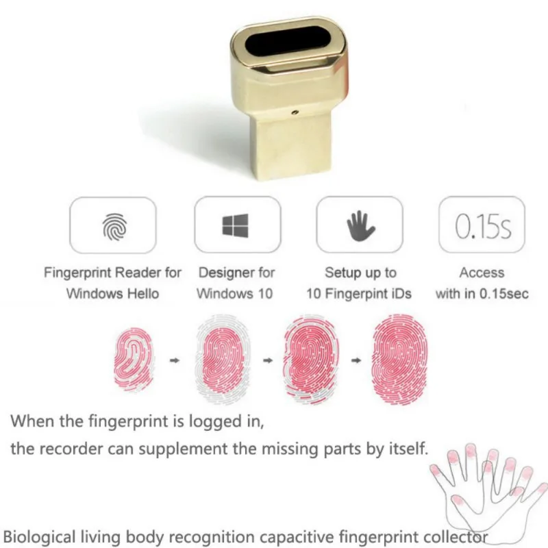 Новый портативный USB сканер для считывания отпечатков пальцев Сканер