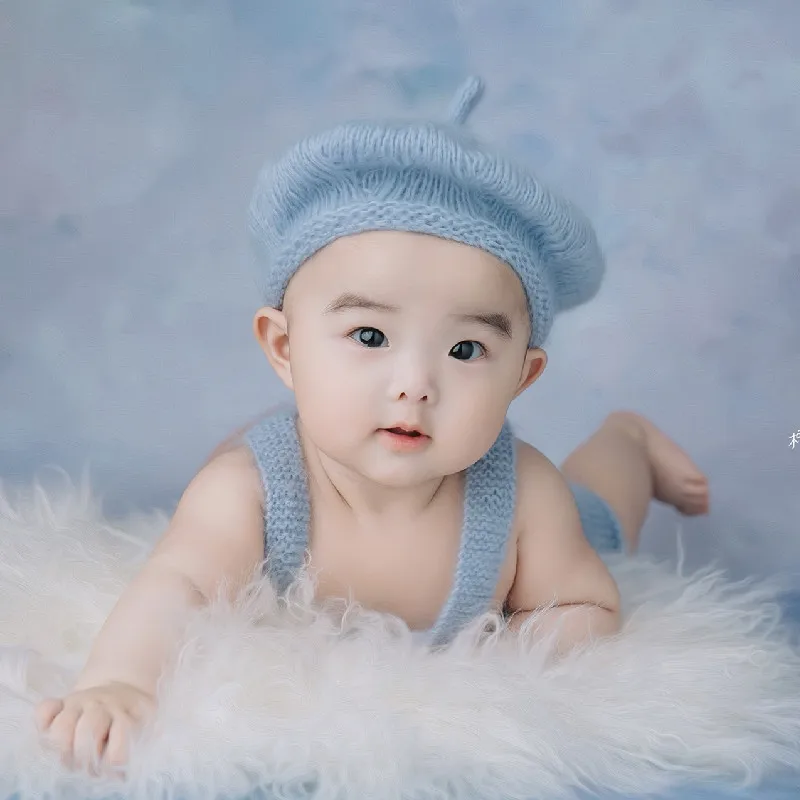 Accesorios de fotograf&iacute;a para reci&eacute;n nacidos, boina, pantalones y sombrero para beb&eacute;s, Accesorios para reci&eacute;n nacidos-4