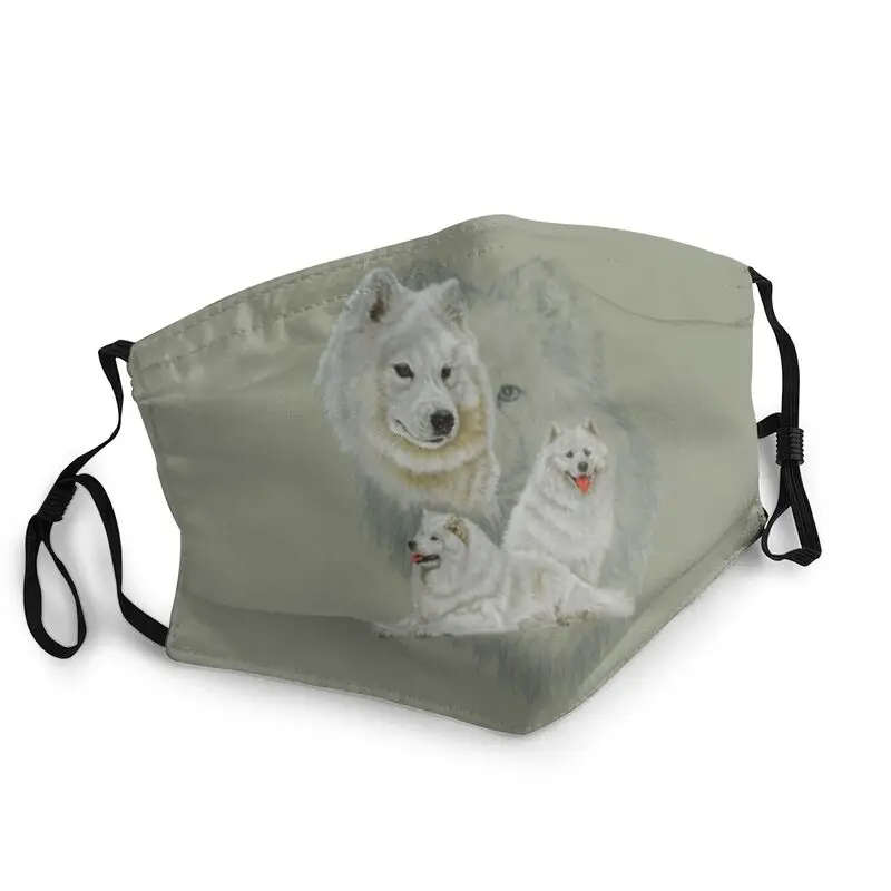 

Маска для лица Samoyed Revamp неодноразовая, респиратор для взрослых и любителей собак, пыленепроницаемый защитный чехол