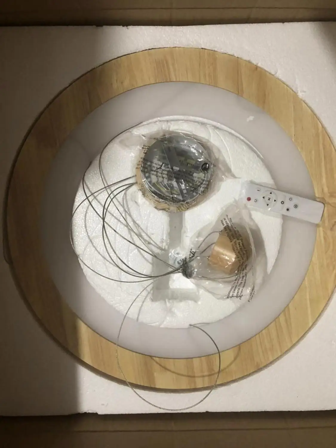 Светодиодная Скандинавская деревянная железная акриловая кольцесветодиодный