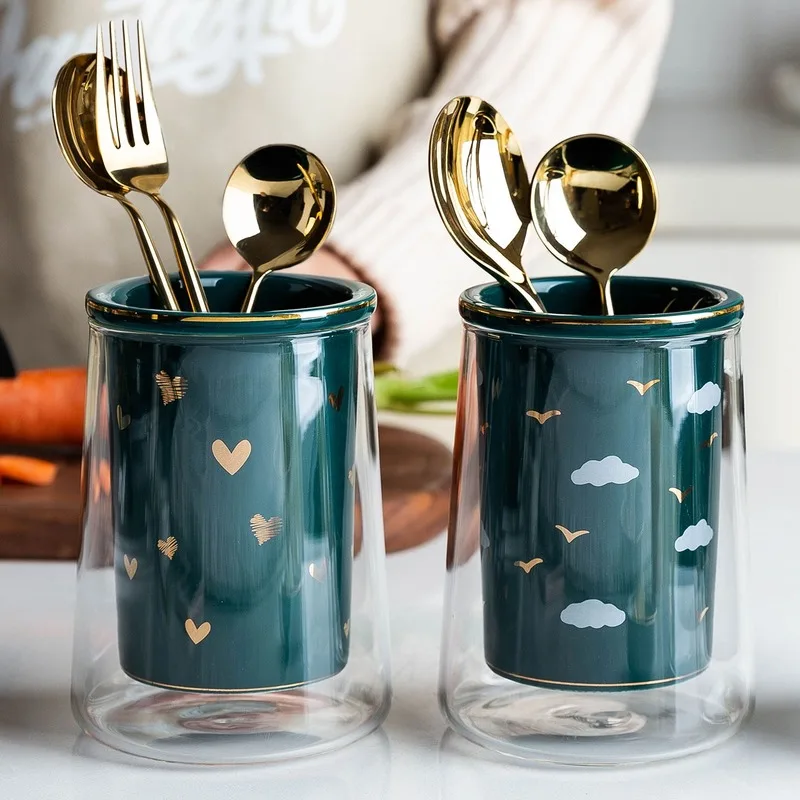 Керамические кухонные палочки для еды стойка хранения держатель ложки Бытовая