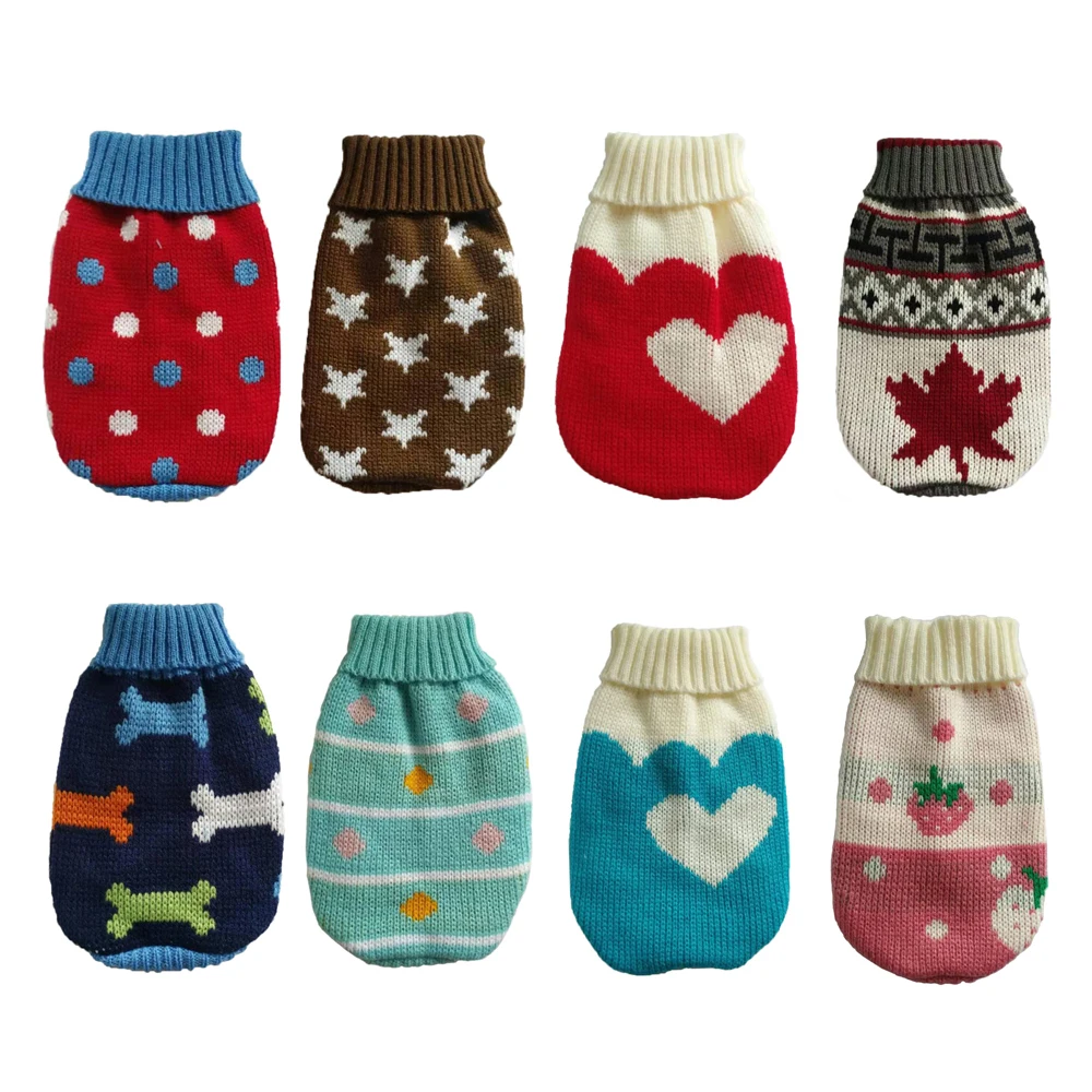 Рождественский свитер для щенка пальто французского бульдога мягкие теплые