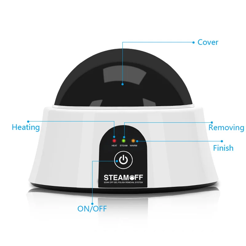 Профессиональный инструмент для снятия гель лака с ногтей Электрический паровой