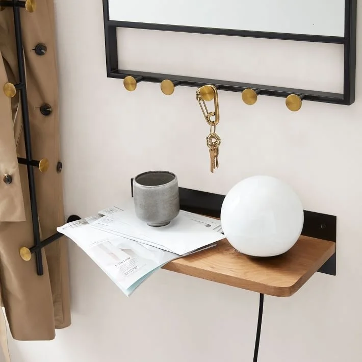 Европейский Декор книжная полка светодиодный настенный светильник под старину