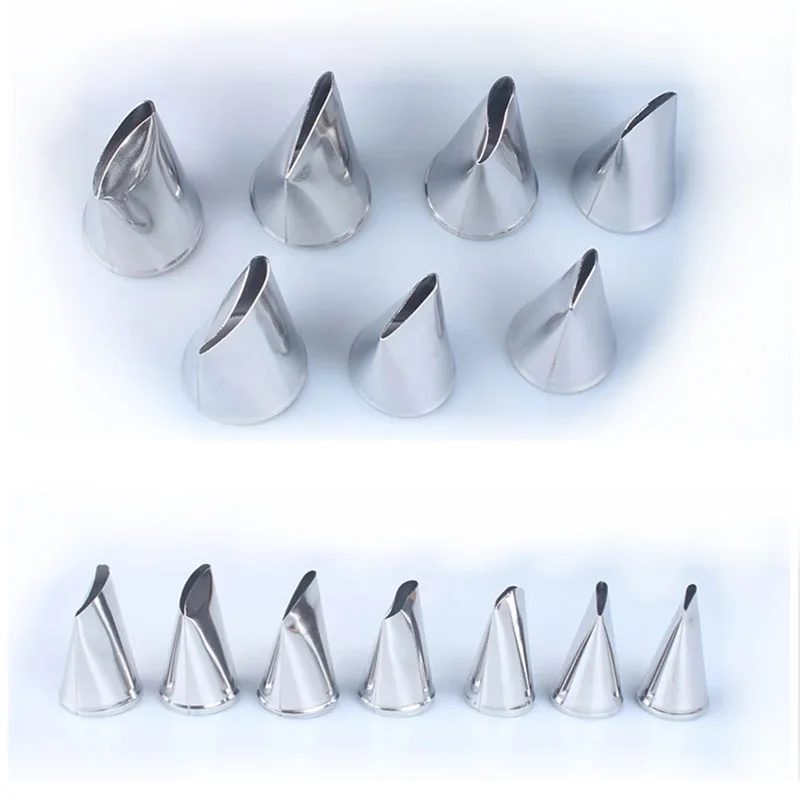 1-7pcs Rose Flower Petal Cream Nozzle Tulip Pastry Tips Piping Scissors Nail Confectionery Fondant Cake Decoration Tools | Дом и сад