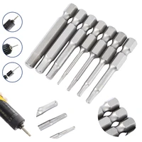 1 x bits for screwdriver set hex drive electric drill bits magnetic high torque screwdriver 506075mm long repair tool s14inch