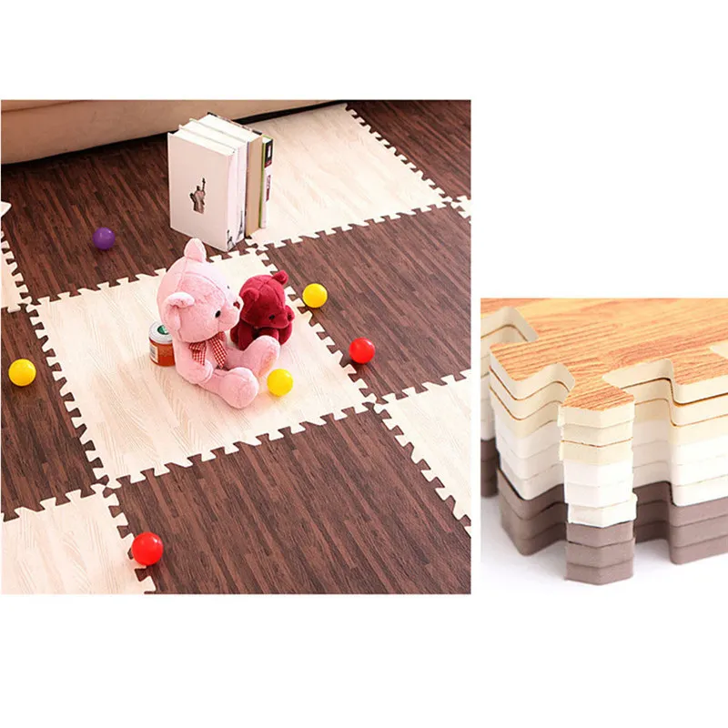 Детский игровой коврик из пены имитация дерева для ползания мягкий